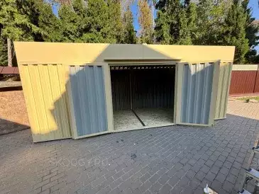 Хозблок для садовой техники и велосипедов в цвете "слоновая кость" в мкрн. Экодолье, г. Обнинск, Калужская обл.