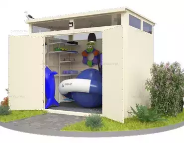 Хозблок металлический